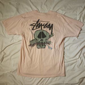 Stüssy Design Corp Skull Pink Tee